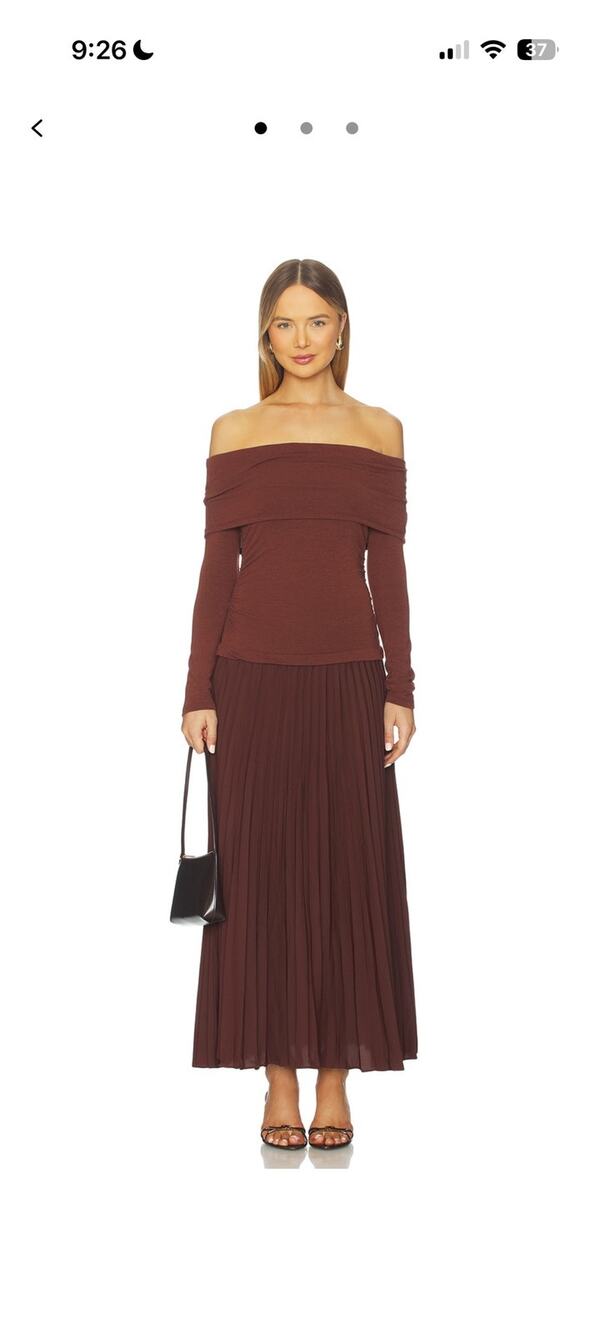 NWT REVOLVE Tanaia Mixed Media Dress in Brown
From ASTR the Label